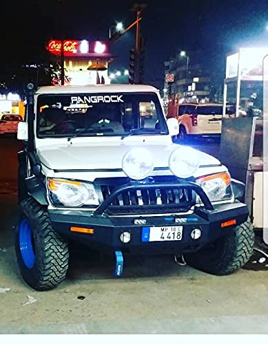 Metal Bumper Single Rod with FogLight Cuts for Bolero