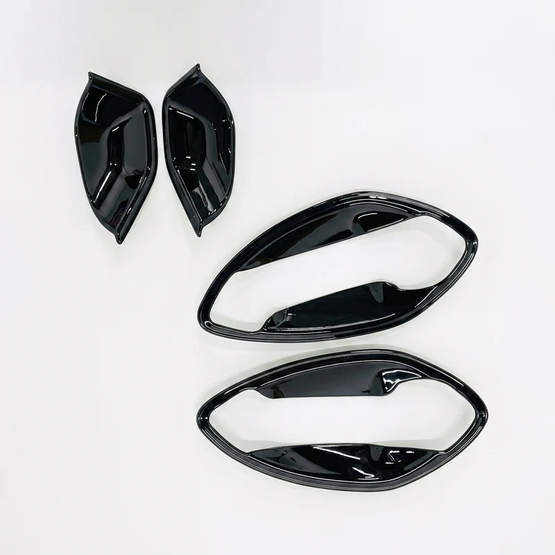 Set of 4 black catch covers for Punch, displayed on a white background.