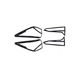 Black Tail Lamp Garnish For Toyota Fortuner - Model 2016 Onwards