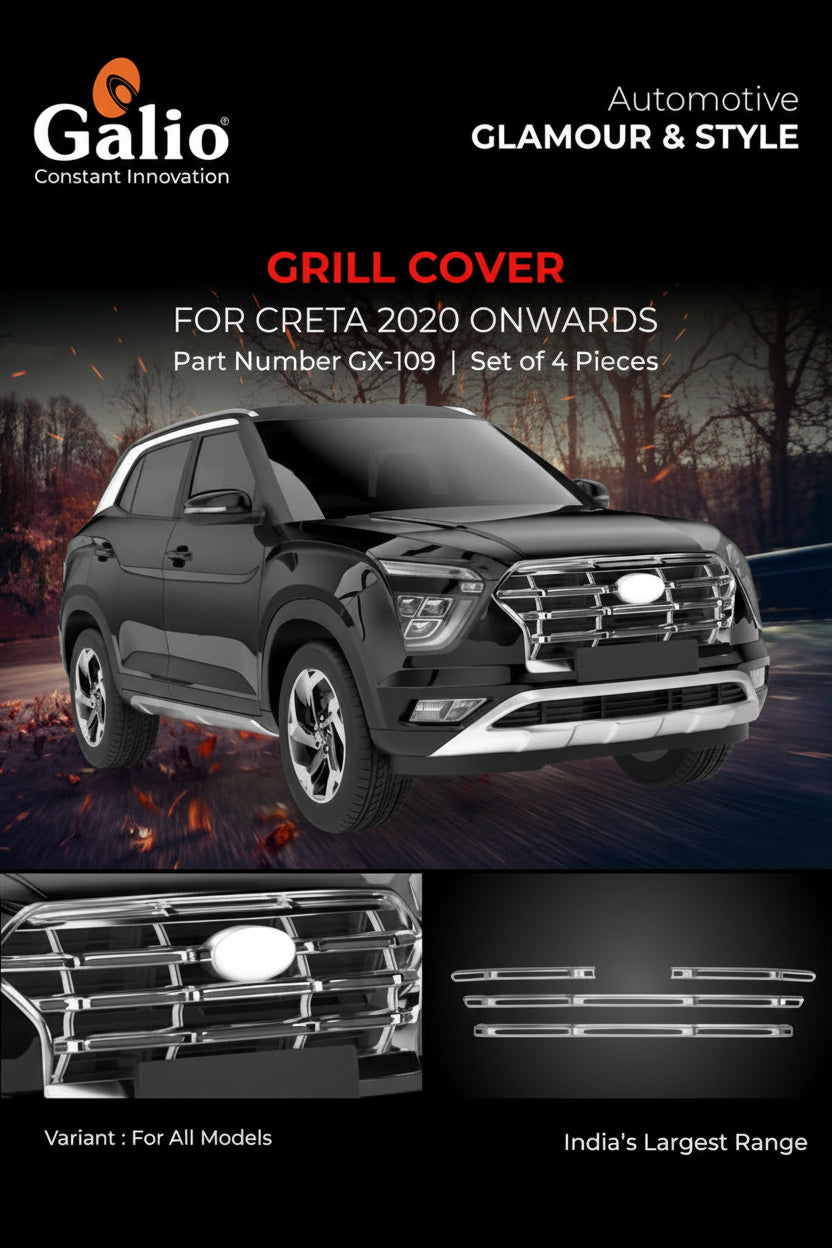 Chrome finish Inner Grill for Hyundai Creta