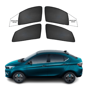 Car Window Fix Black Sun Shades For Tata Tigor EV