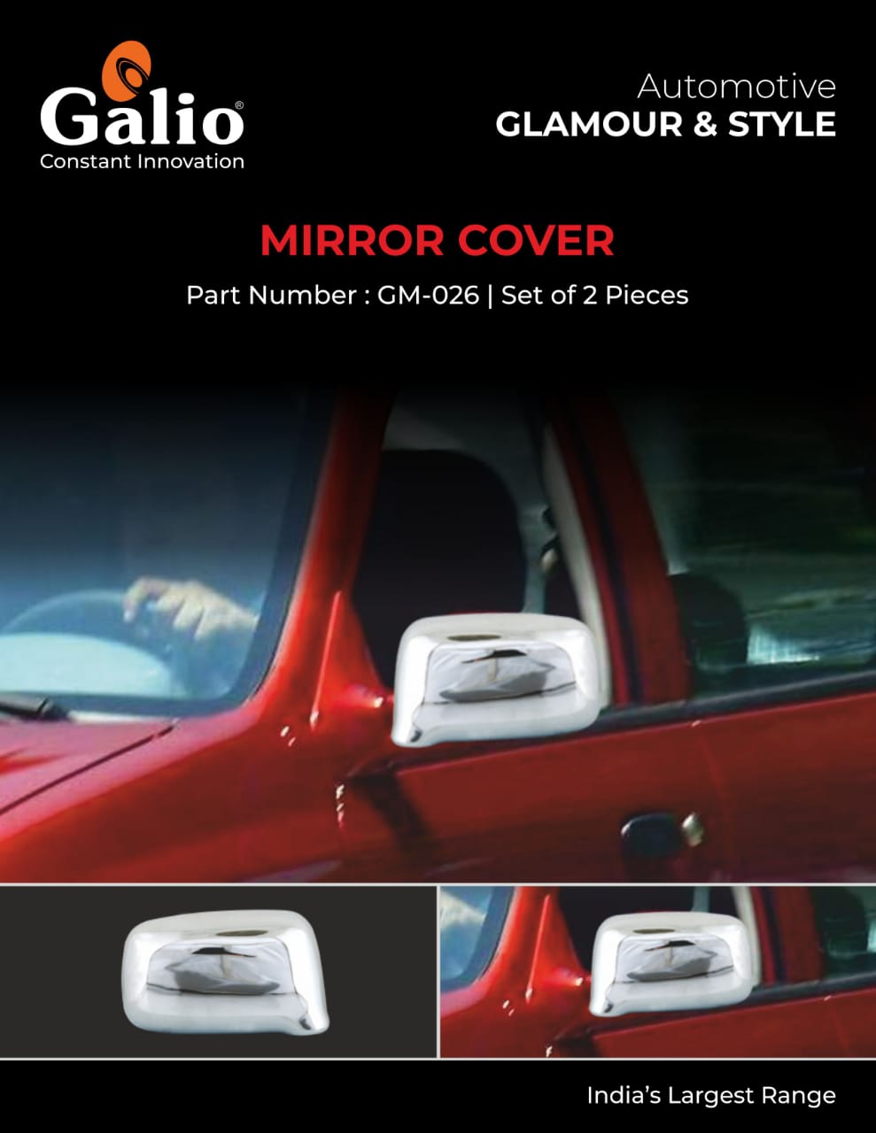 Maruti Suzuki Alto Chrome ORVM Cover Ordinary Garnish