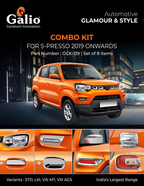 Maruti Suzuki S-Presso chrome finish combo kit