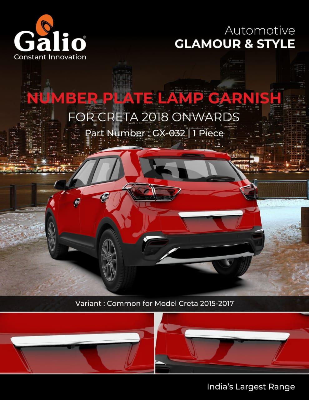 Hyundai Creta Number Plate Lamp Garnish