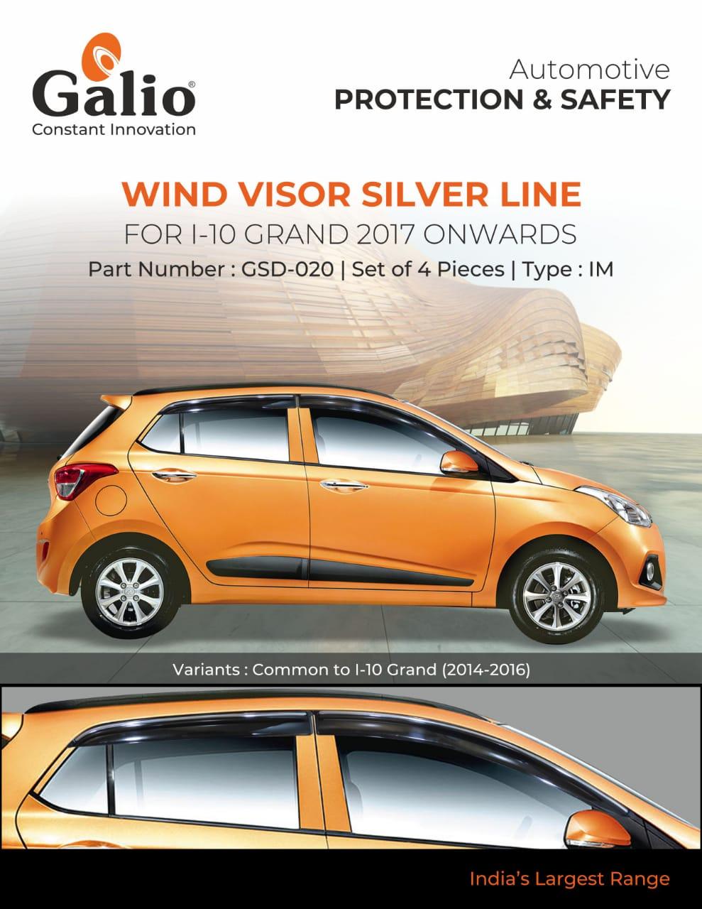 Hyundai I10 Grand Door Wind Visor - IM (Medium)