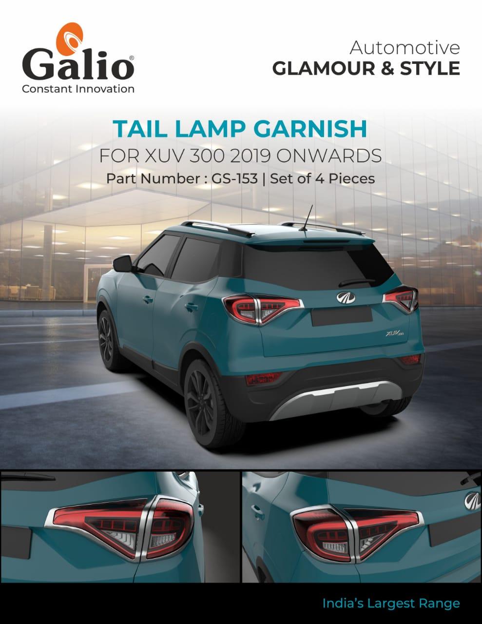 Mahindra XUV 300 Chrome Finish Tail Lamp Garnish