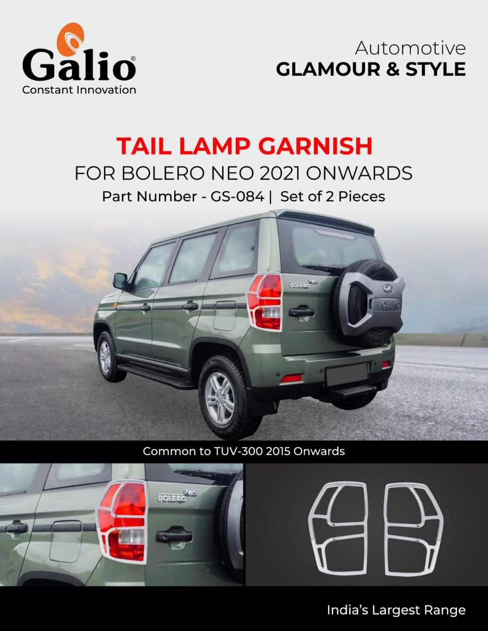 Mahindra Bolero Neo Chrome Finish Tail Lamp Garnish