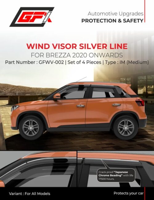 Door Visor For Maruti Suzuki Brezza - Model 2022 Onwards
