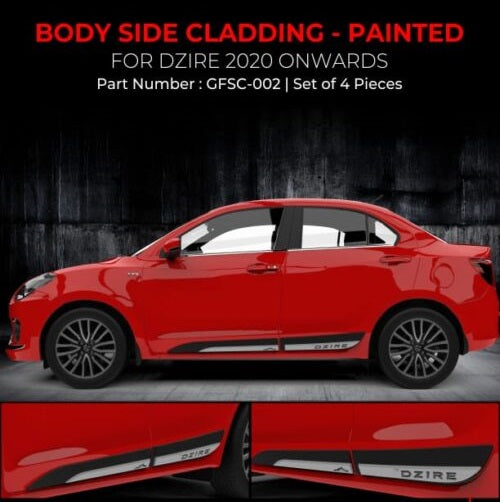 Maruti Suzuki Dzire Body Side Cladding - Painted