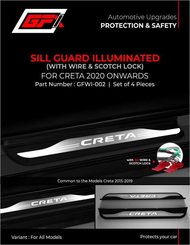 Hyundai Creta Sill Guard Illuminated