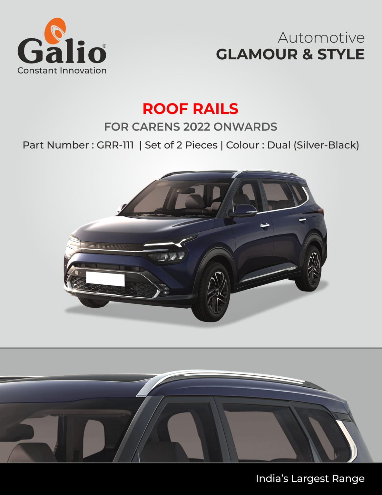 KIA Carens Roof Rails - 2022 Onwards Model