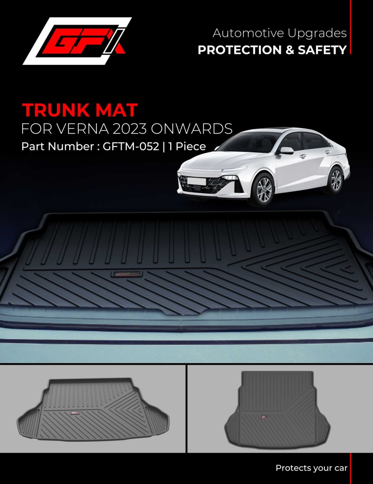 Trunk Mat for Hyundai Verna - Model 2023 Onwards