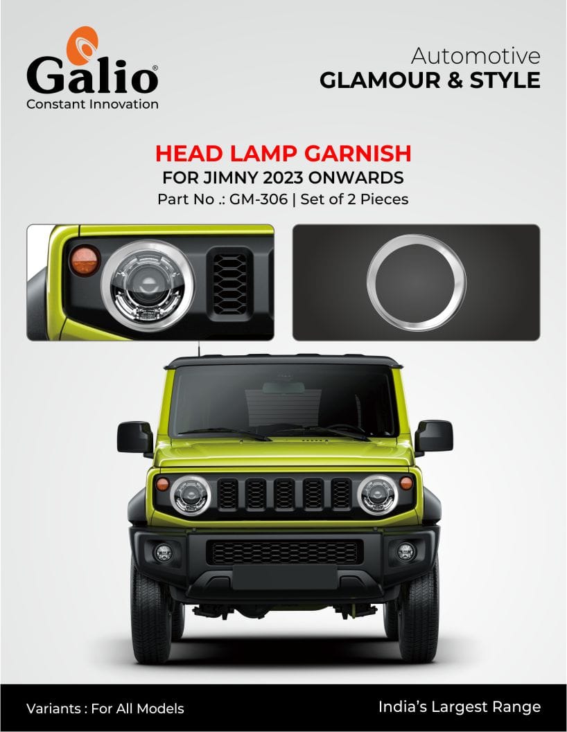 Head Lamp Garnish For Maruti Suzuki Jimny - Model 2023 Onwards