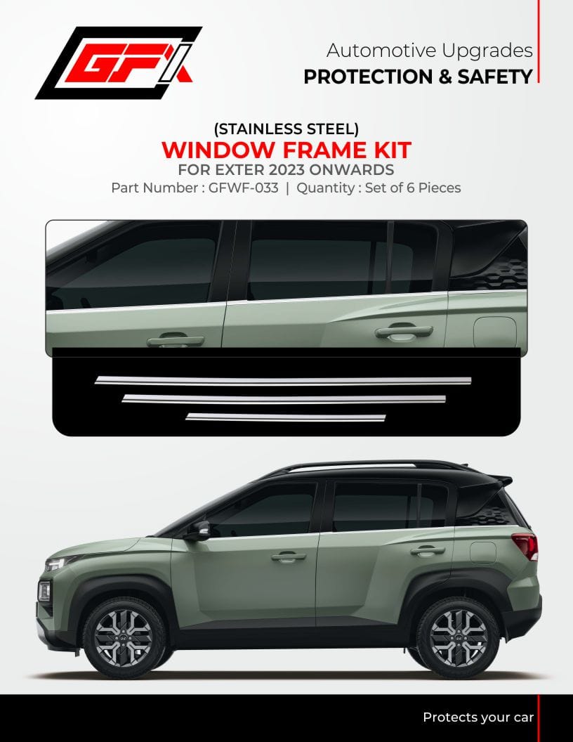Window Frame Kit For Hyundai Exter - Model 2023 Onwards