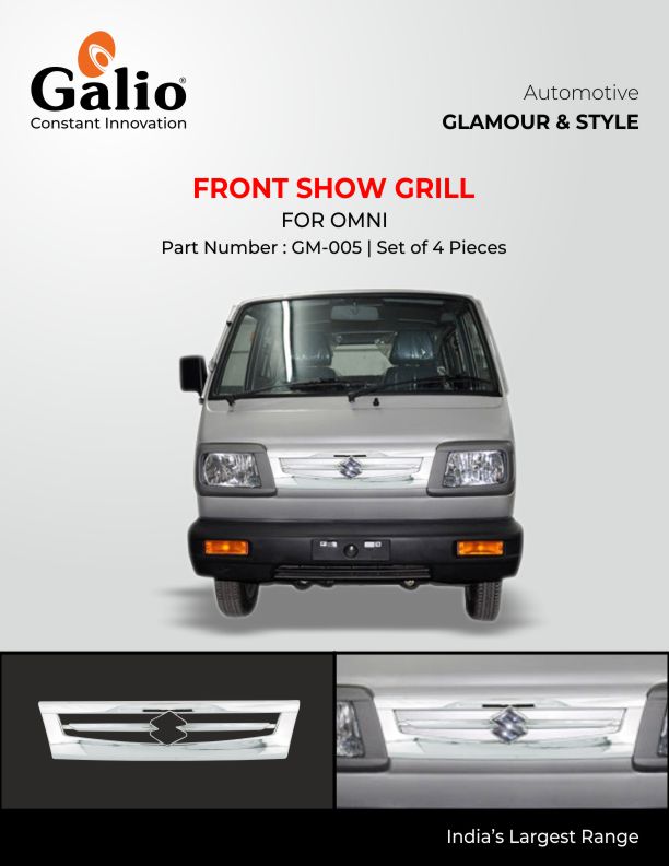 Maruti Suzuki Omni Grill Cover - Chrome Finish