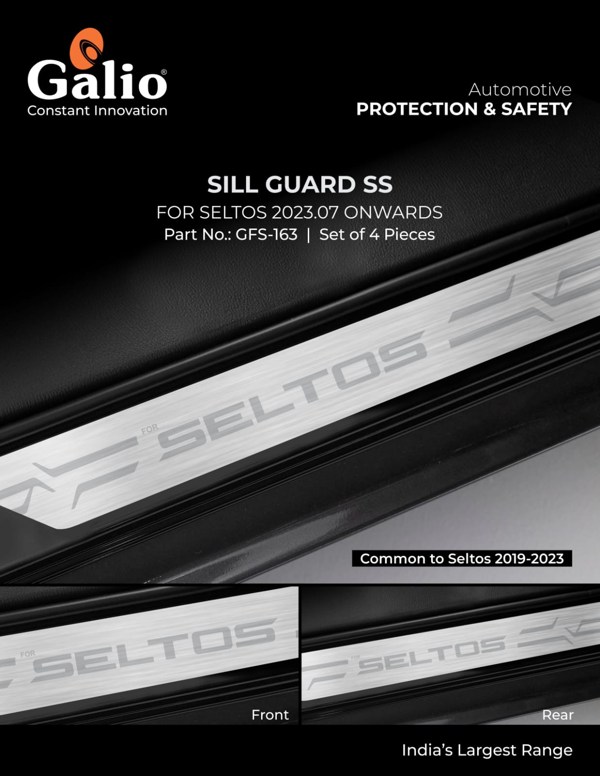 Sill Guard SS For Kia Seltos - Model 2023 Onwards