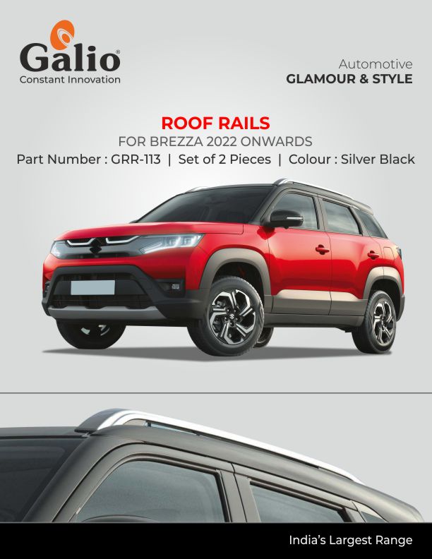 Roof Rails For Maruti Suzuki Brezza - Model 2023 Onwards