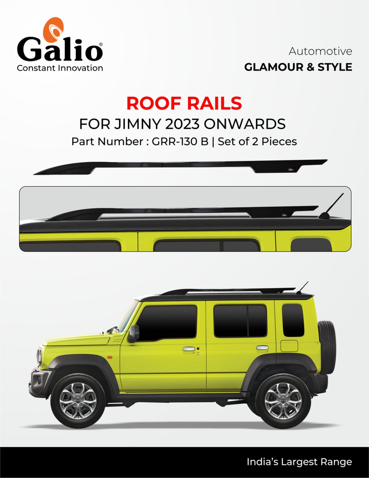 Roof Rails For Maruti Suzuki Jimny - Model 2023 Onwards