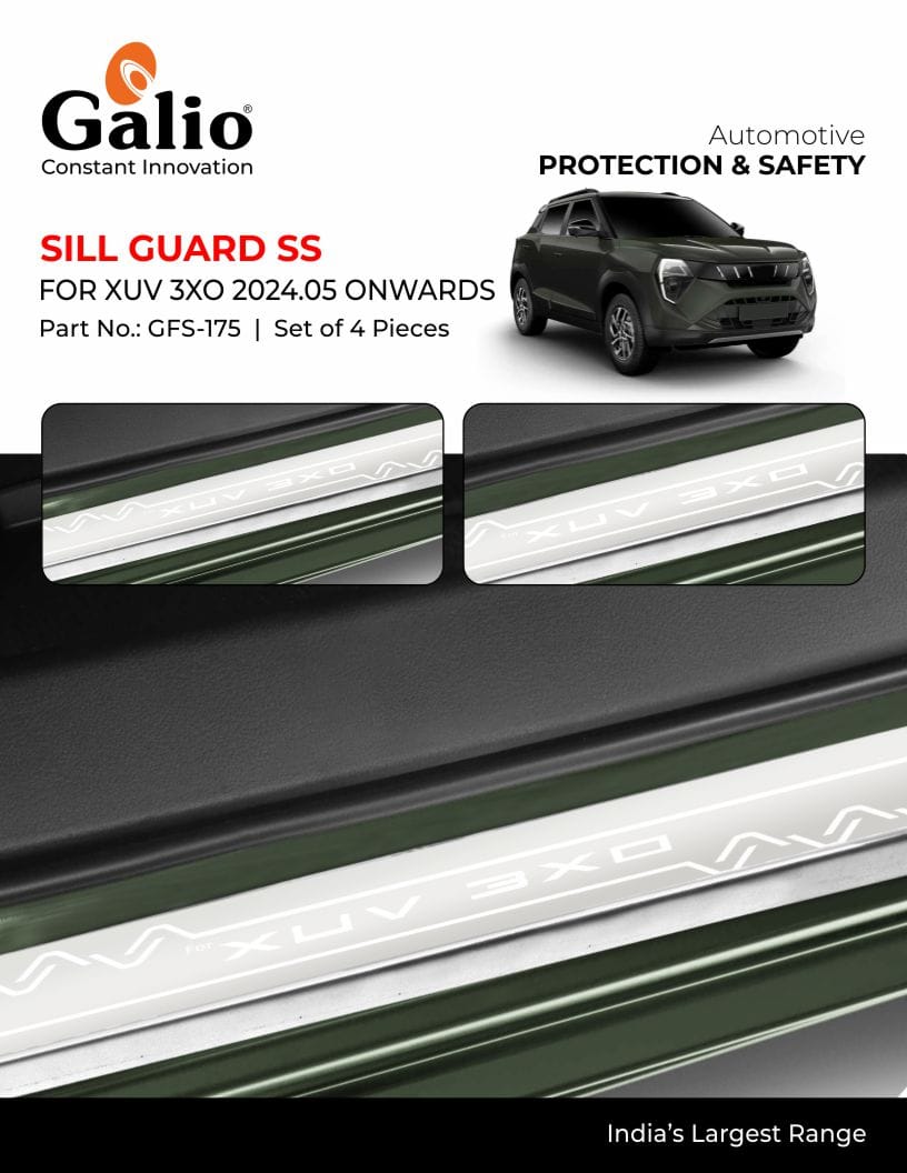 Sill Guard SS For Mahindra 3XO - Model 2024 Onwards
