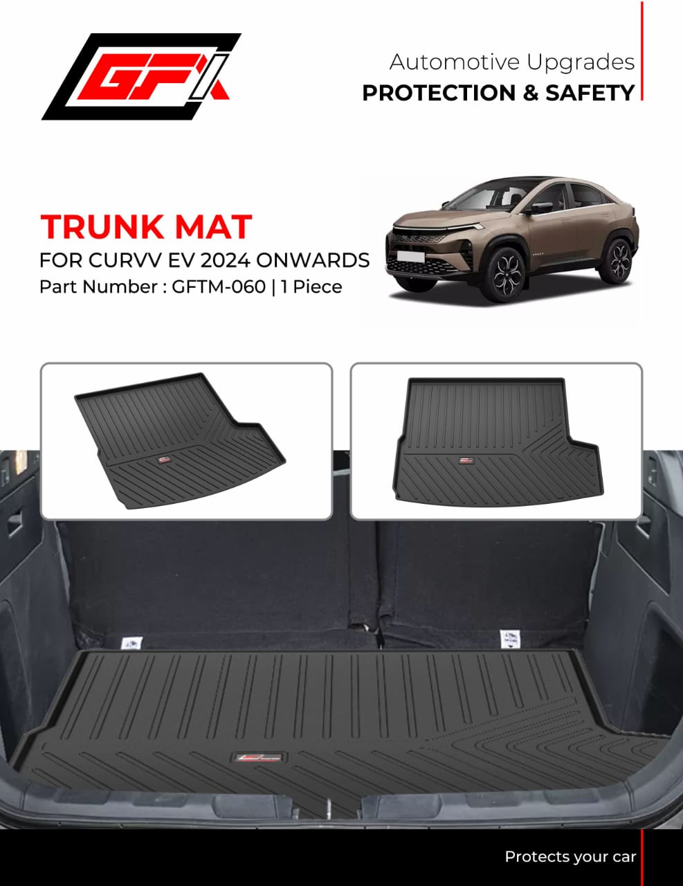 Trunk Mat for Tata Curvv EV – Model 2024 Onwards