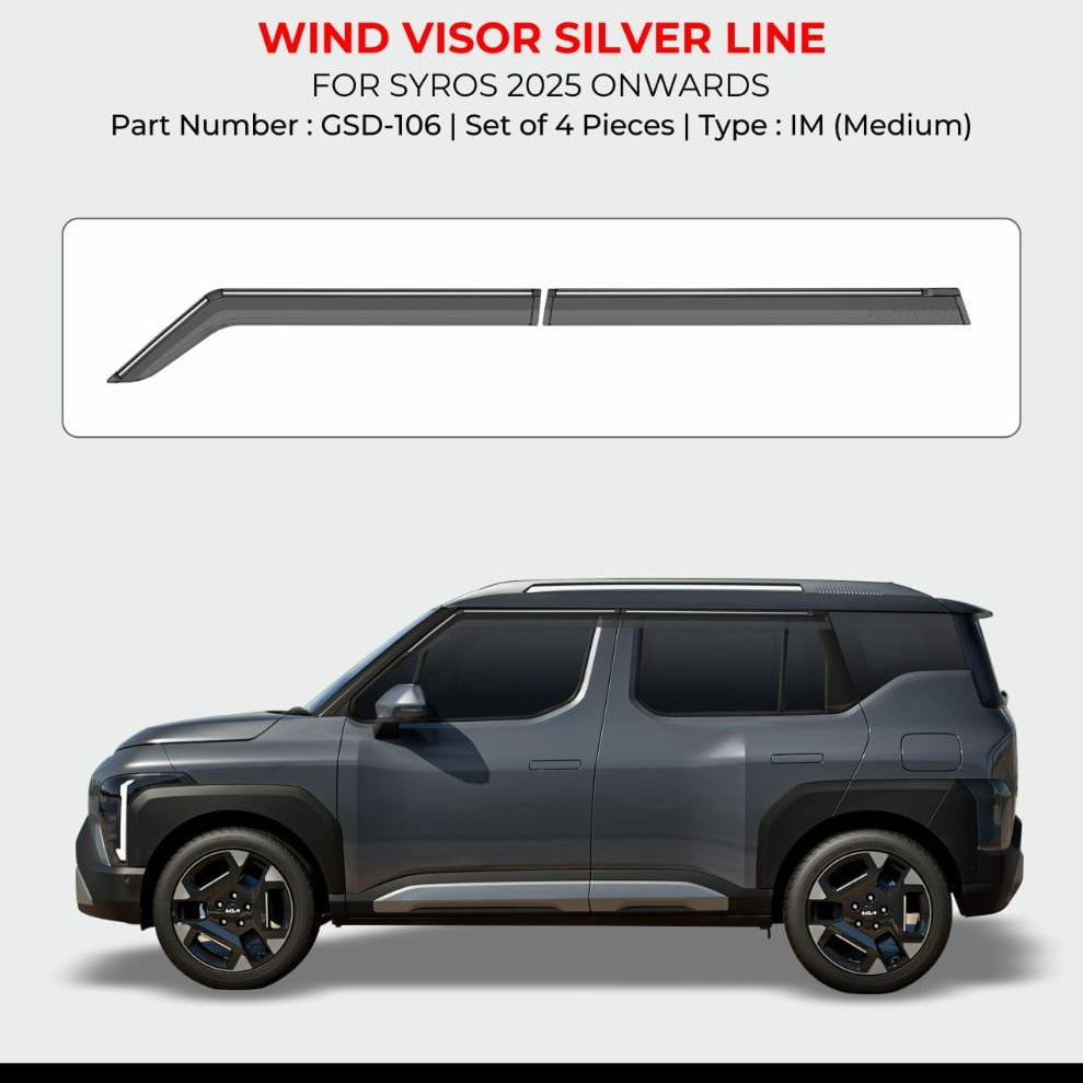 Door Visor For Kia Syros - Model 2025 Onwards