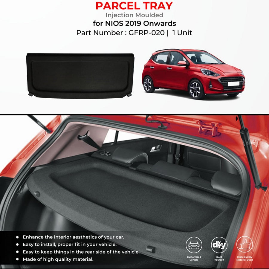 Injection Molded Parcel Tray For Hyundai I10 Grand Nios - Model 2023 Onwards