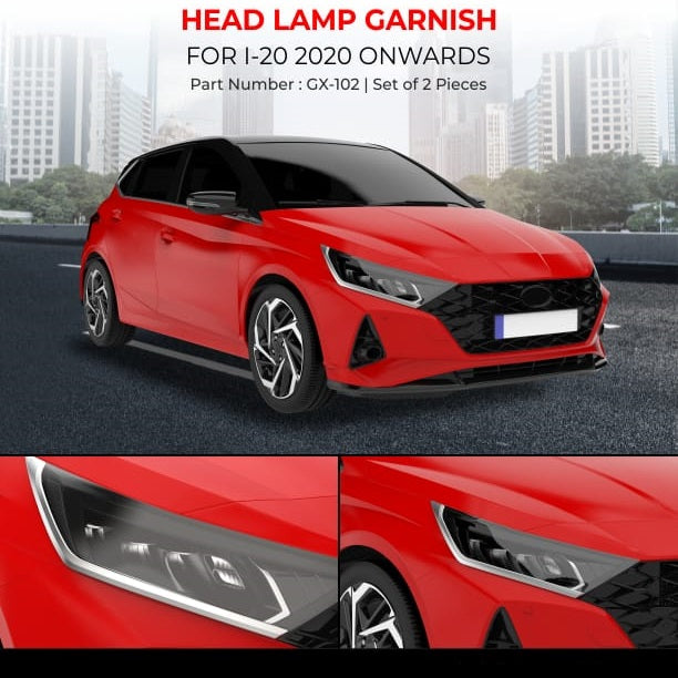 Head Lamp Garnish For Hyundai I20 - Model 2020 Onwards