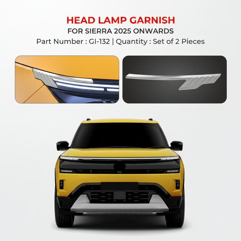 Head Lamp Garnish For Sierra - Model 2025 Onwards