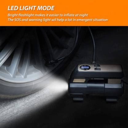 Carmate - Digital Tyre Inflater - 100 psi Tyre Air Pump for Car & Bike