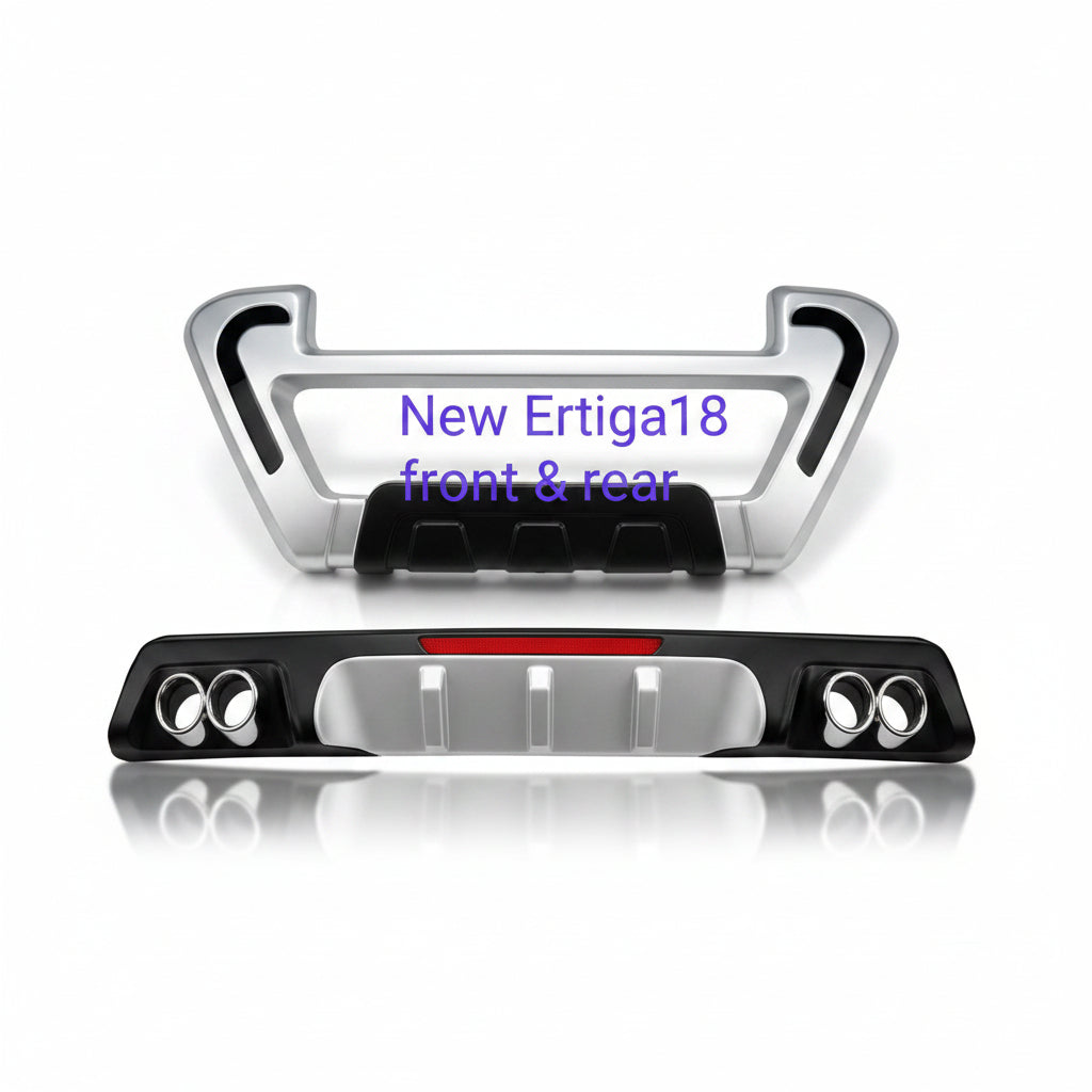 Front & Rear Diffuser for Ertiga displayed on a floor