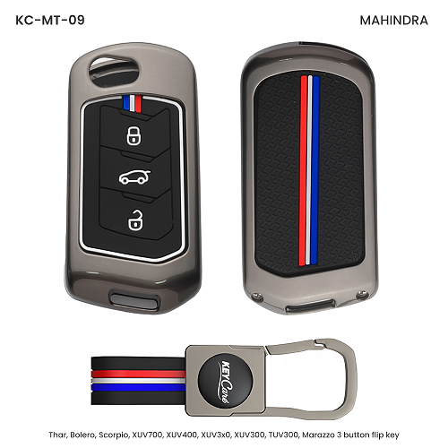 Metal Key Cover For Mahindra Cars - MT-09