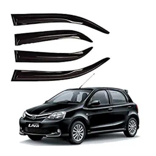 IM Silver Line Wind Visor for Toyota Etios Liva