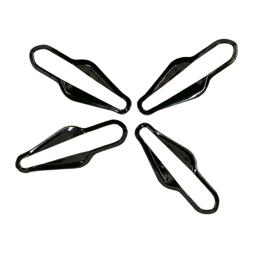 Set of 4 pcs black catch covers for Tigor, displayed on a white background.