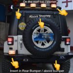 Unbreakable Jeep Stepney light Red + Ice Blue for Thar 2020