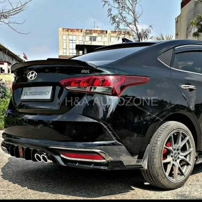 Rear Diffuser With LED For Hyundai Verna - Model 2021 Onwards