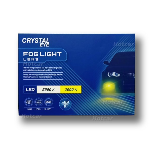 Crystal Eye Bi LED Projector Laser Fog Lights With Clamp