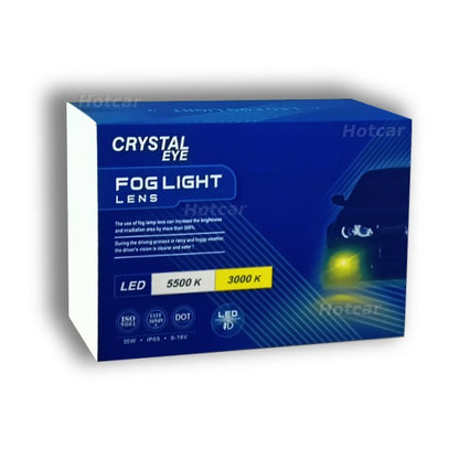 Crystal Eye Bi LED Projector Laser Fog Lights With Clamp