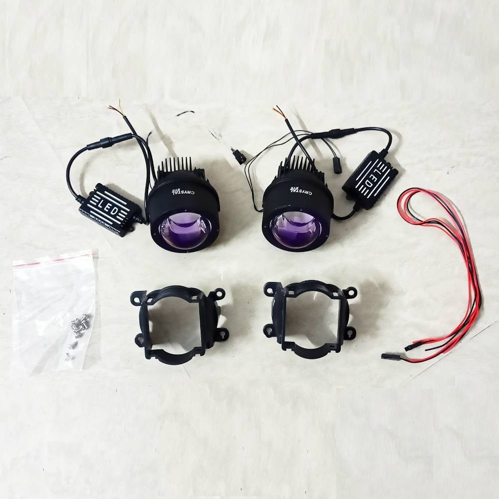Crystal Eye Bi LED Projector Laser Fog Lights With Clamp