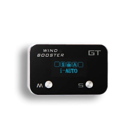 Wind booster control panel with 'GT' branding on a white background