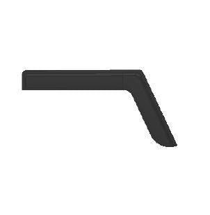 black finish pickup door visor for Mahindra Scorpio