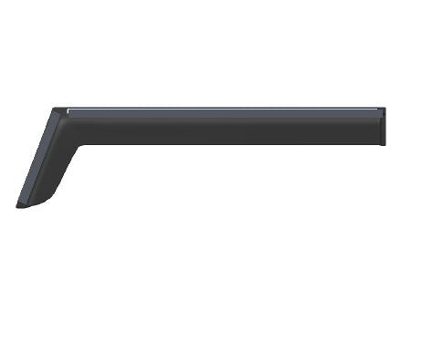 black finish door visor for for Mahindra Thar