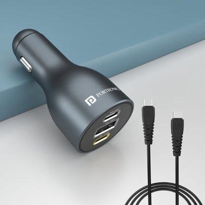 Car Power 120 Fast Car Charger with Triple Port