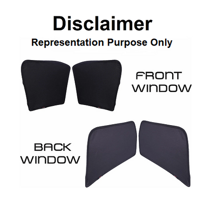Car Window Fix Black Sun Shades For Mahindra Bolero Neo