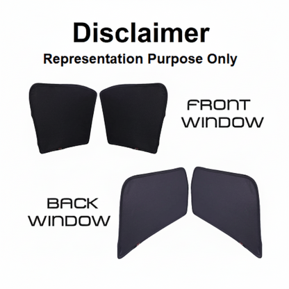 Car Window Fix Black Sunshades For Sierra - Model 2025 Onwards