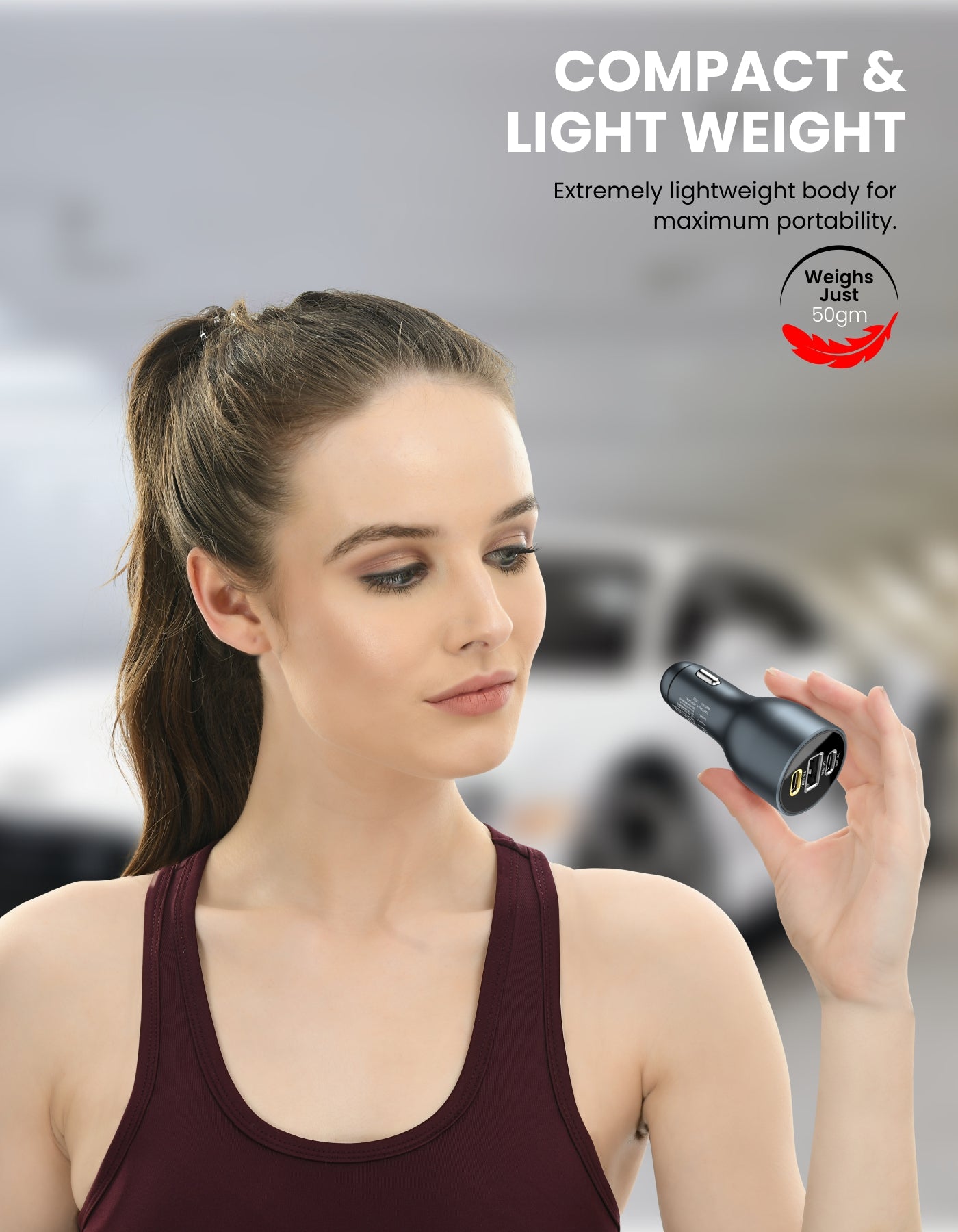 Car Power 120 Fast Car Charger with Triple Port