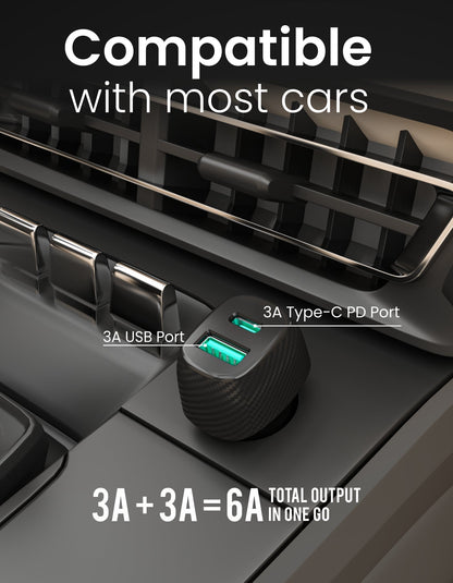 Car Power 6 Fast Car Charger with Dual Port