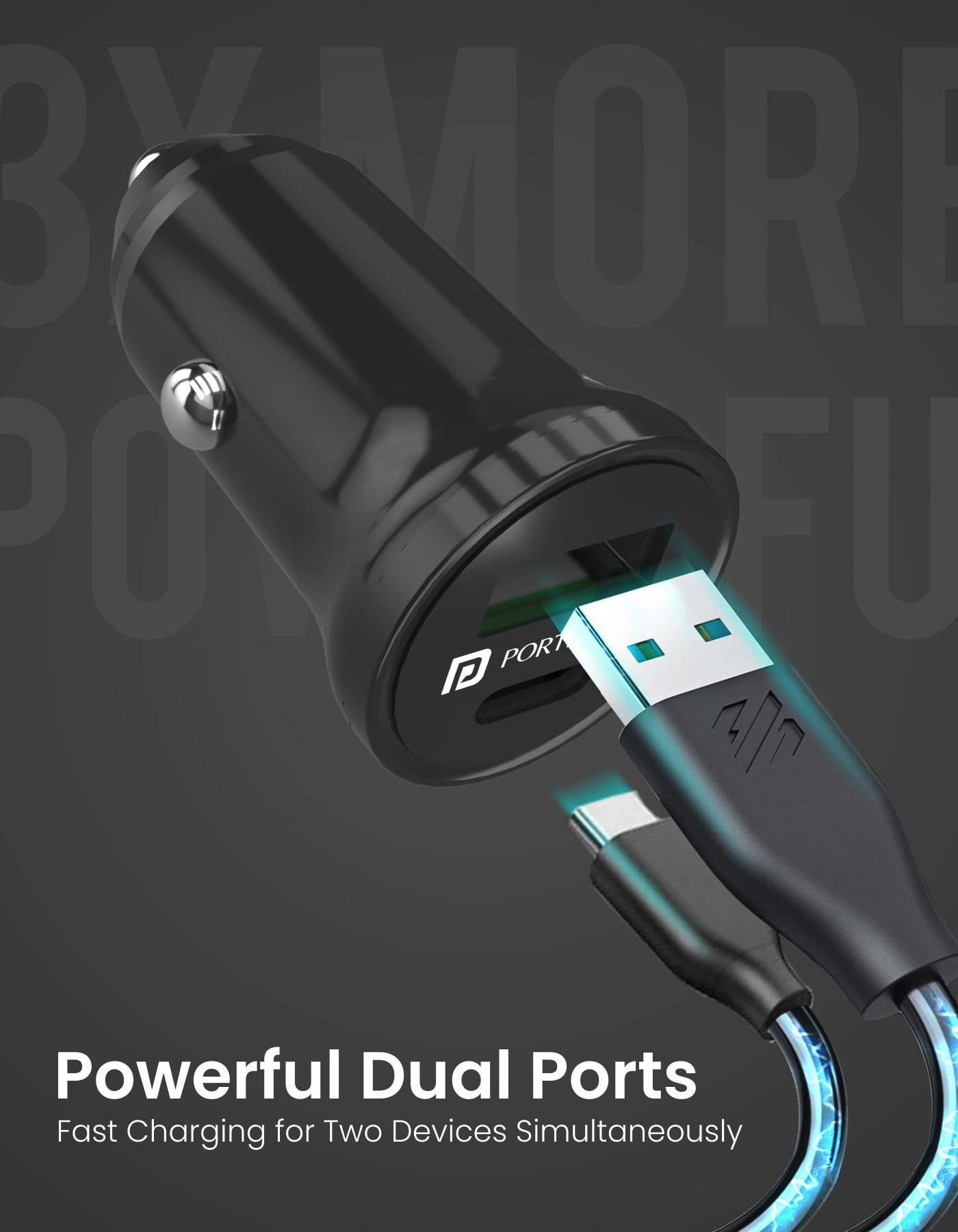 Car Power Mini Dual Port USB Car Charger
