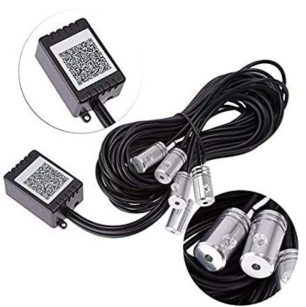 RGB App LED Car Atmosphere Interior Light With Optic Fibre Cable