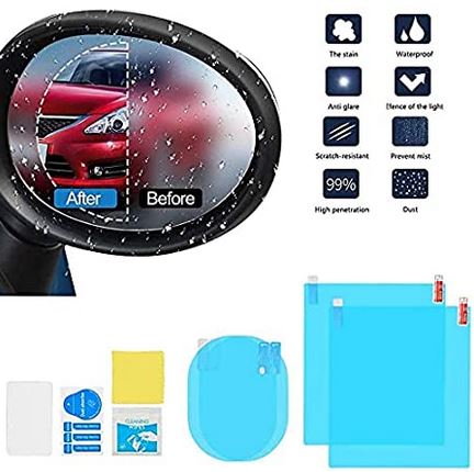Side Mirror and Window Anti Fog Rain & Water Proof Protective Film