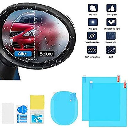 Side Mirror and Window Anti Fog Rain & Water Proof Protective Film